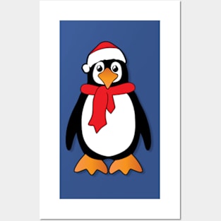 Christmas Penguin Posters and Art